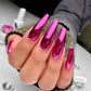 Glamoureuze metallic spiegelende nagellak uit 2026
