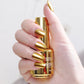 Glamoureuze metallic spiegelende nagellak uit 2026