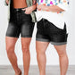Jean-short met halfhoge taille voor dames