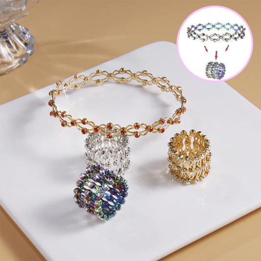 💍Opvouwbare ringarmband🎁 Gratis mooi ringendoosje✨