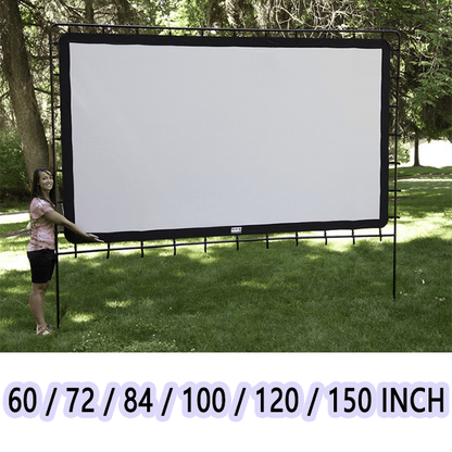 🎬 50% KORTING OP DE UITVERKOOP! ✨ Gigantisch draagbaar bioscoopscherm voor buiten - 4K HD-projectie met verstelbare standaard voor buitenfeesten 🌟🌙
