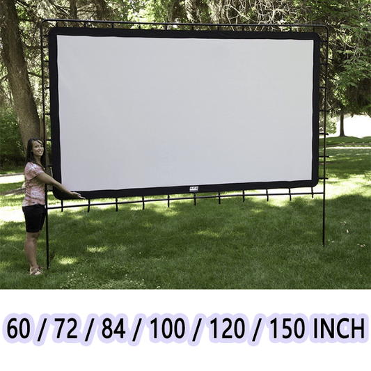 🎬 50% KORTING OP DE UITVERKOOP! ✨ Gigantisch draagbaar bioscoopscherm voor buiten - 4K HD-projectie met verstelbare standaard voor buitenfeesten 🌟🌙