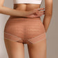 🔥🔥Transparante en verleidelijke kanten slip met hoge taille!
