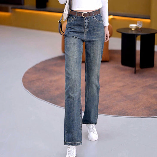 Dames Veelzijdige Losse Rechte Jeans
