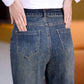 Dames Veelzijdige Losse Rechte Jeans