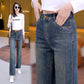 Dames Veelzijdige Losse Rechte Jeans