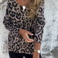 🎉Dames Stretch T-shirt met Luipaardprint en Ronde Hals