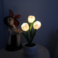 LED tulp nacht licht bloem tafellamp🌷✨Koop 2 gratis verzendin