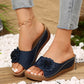 Vrouwen Comfort Slip-On Sandalen met Bloemen