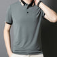 🔥Vandaag 48% korting🔥Men's Stretch Ice Silk Short Sleeve Lapel T-shirt