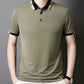 🔥Vandaag 48% korting🔥Men's Stretch Ice Silk Short Sleeve Lapel T-shirt