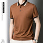 🔥Vandaag 48% korting🔥Men's Stretch Ice Silk Short Sleeve Lapel T-shirt