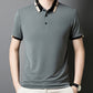 🔥Vandaag 48% korting🔥Men's Stretch Ice Silk Short Sleeve Lapel T-shirt