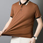 🔥Vandaag 48% korting🔥Men's Stretch Ice Silk Short Sleeve Lapel T-shirt