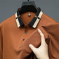 🔥Vandaag 48% korting🔥Men's Stretch Ice Silk Short Sleeve Lapel T-shirt