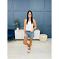 💖LAATSTE DAGVERKOOP 56% UIT🩳High Rise Gerafelde Zoom Afgesneden Jean Shorts