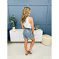 💖LAATSTE DAGVERKOOP 56% UIT🩳High Rise Gerafelde Zoom Afgesneden Jean Shorts