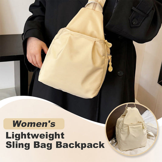 Lichtgewicht slingbag-rugzak voor dame