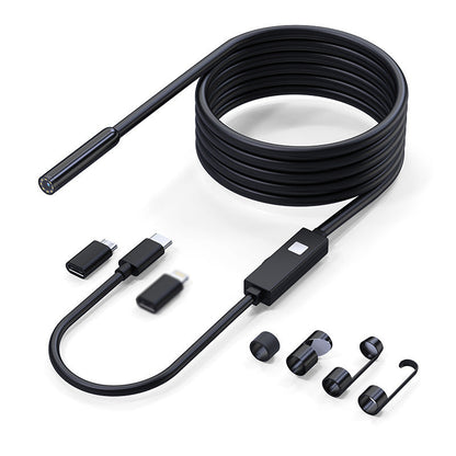 🔍 50% alennus! 2 megapikselin HD-endoskooppikamera, 8 mm:n anturalla – täysin vedenpitävä, puhdasta kuparia oleva kameraydin sekä USB-C/mikro-/Lightning-liitäntä. Yhteensopiva Androidin ja iPhonen kanssa! ✨📱