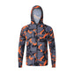 Outdoor zonnebescherming Camouflage Hooded Lange Mouw Full-Zip Jacket