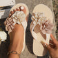 Antislip Strandslippers met Bloemendetails voor Dames