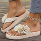 Antislip Strandslippers met Bloemendetails voor Dames