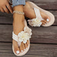 Antislip Strandslippers met Bloemendetails voor Dames
