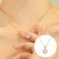 Strass hanger met gouden koperen en titanium stalen ketting