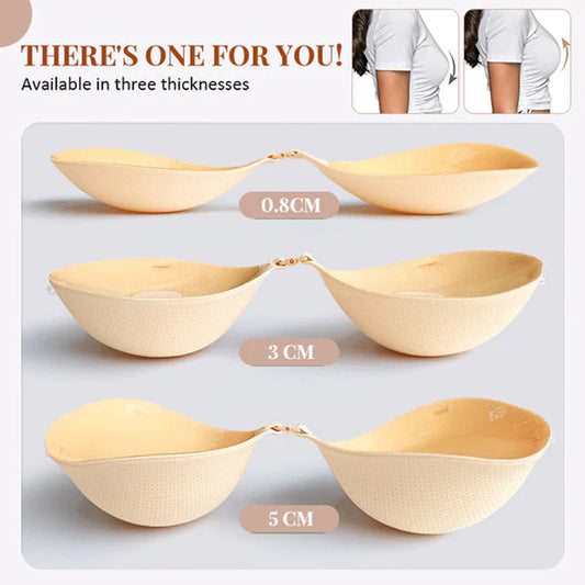 Vrouwen Ademend Onzichtbaar Push Up Plakbeha Pads