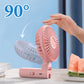Draagbare miniventilator met klem voor paraplu