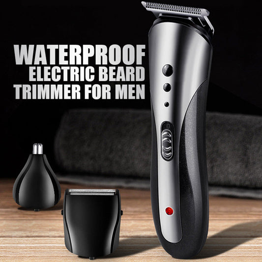 Waterdichte elektrische baardtrimmer voor mannen