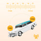 Draadloze Bluetooth-speaker in retro automodel