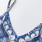 Zonder Mouwen Maxijurk met V-Hals en Retro Print voor Dames