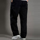 Casual broek met rechte pijpen en elastische tailleband voor here