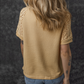 Casual T-shirt met ronde hals, korte mouwen en losse pasvorm voor dames