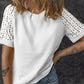 Casual T-shirt met ronde hals, korte mouwen en losse pasvorm voor dames