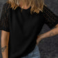 Casual T-shirt met ronde hals, korte mouwen en losse pasvorm voor dames