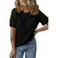 Casual T-shirt met ronde hals, korte mouwen en losse pasvorm voor dames