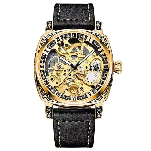 Multifunctioneel Gegraveerd Mechanisch Horloge