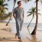 Casual shirt en broek 2-delige set voor heren