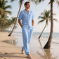 Casual shirt en broek 2-delige set voor heren