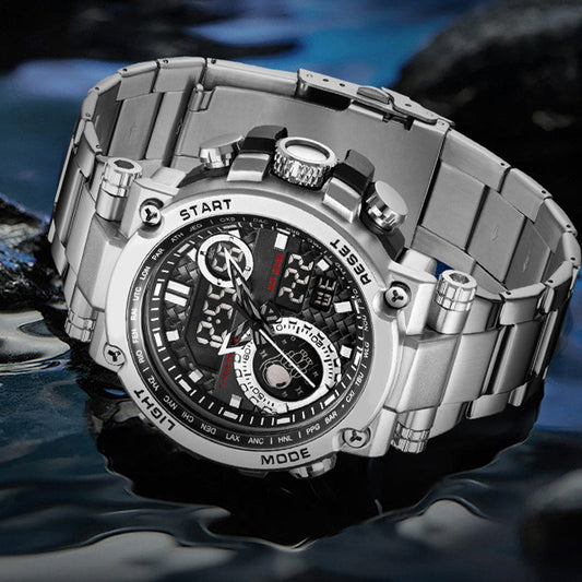 Multifunctioneel stijlvol digitaal quartzhorloge voor heren