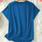👕 50% KORTING! 🌸 Losvallende effen top met korte mouwen – Lichte stof, relaxte pasvorm & veelzijdig