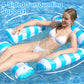 Opblaasbare Stripe Pool Float Loungestoel