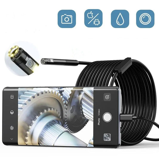 Waterdichte endoscoopcamera met instelbare verlichting