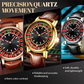Klassiek vintage quartzhorloge met gloe