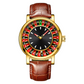 Klassiek vintage quartzhorloge met gloe