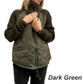 Dameswollen patchwork donsjas met pluizige voering