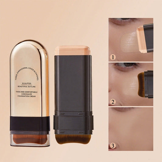✨Koop 2 en krijg 1 gratis✨Hydraterende, lichtgewicht foundationstick met kwastj