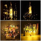 🔥 50% KORTING 🍾✨ LED-lichtslinger in de vorm van een flesdop – Perfect voor het decoreren van glazen flessen 💡🎄